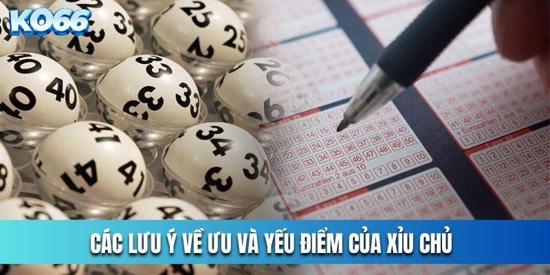 Các lưu ý về ưu và yếu điểm của Xỉu Chủ 